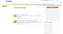 Desktop Screenshot of canada.newads.com
